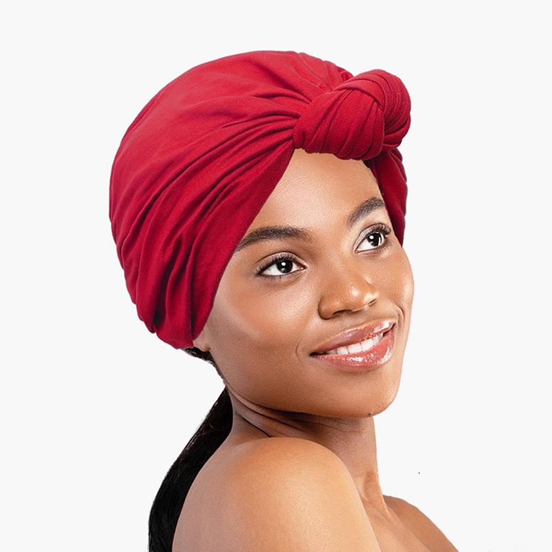 1PC Knot Hat Home Hair Scarf Fashionable Skin Friendly Religious Comfortable Vacation Styling Cotton Travel Photography Fashion
