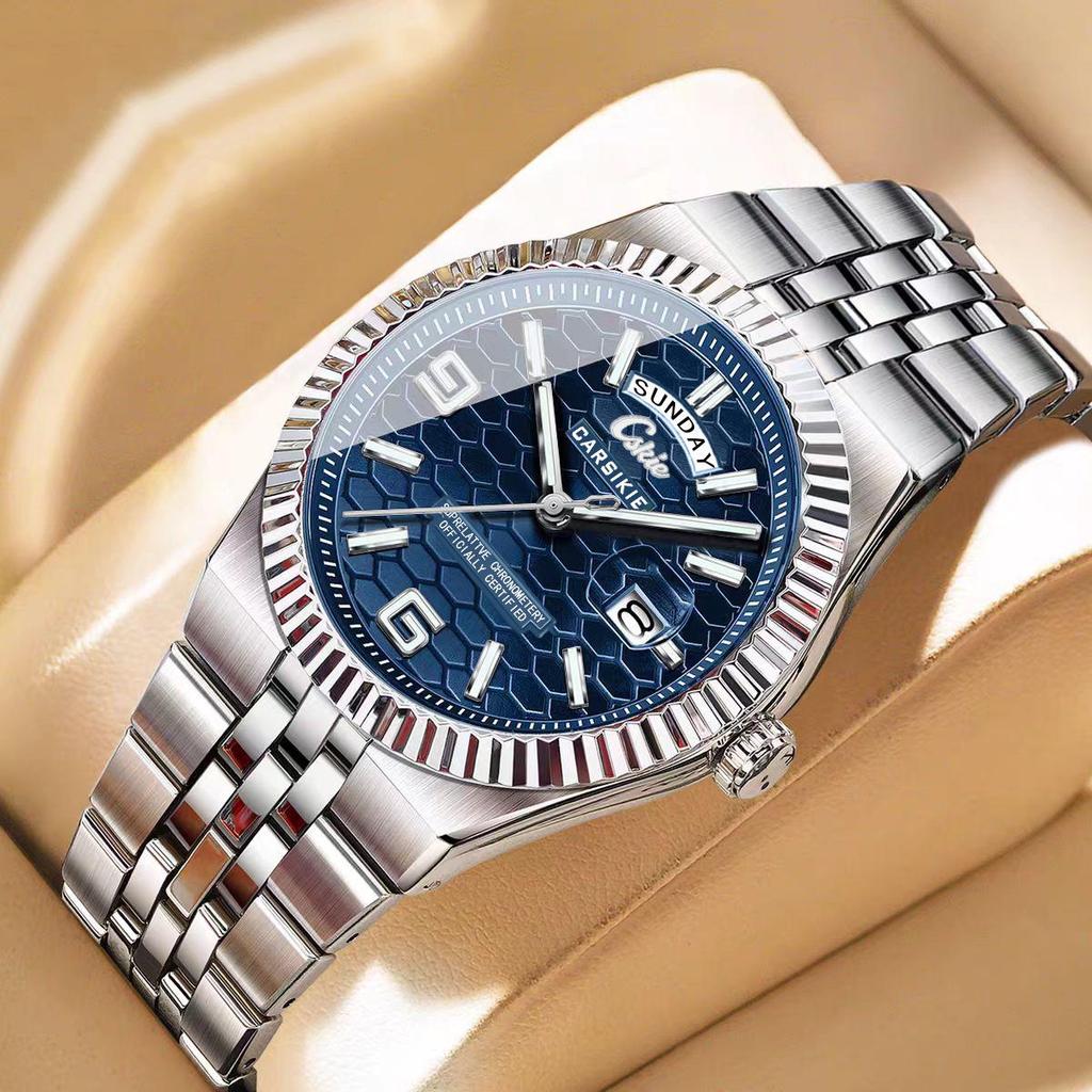 Sternenhimmel-Serie Herren Automatische Mechanische Uhr: Leuchtend, Wasserdicht, Schweizer Quarz für Tag und Nacht