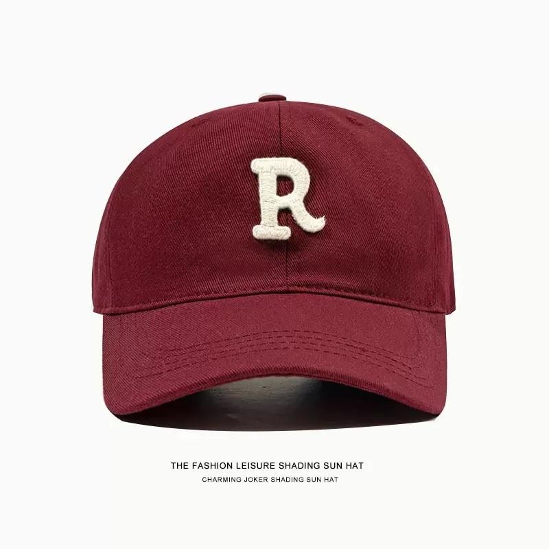 Embroidered Bear Baseball Cap With Wide Brim Adjustable Sun Protection For Casual Men Women