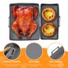2pcs Set Silicone Air Fryer Mat AirFryer Baking Pan Mold Reusable Oven Baking Tray Pad Non-stick Basket Liners Pot Kitchen Tool