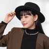 Autumn and winter British elegant jazz hat female Internet celebrity French top hat retro foreign style wide-brimmed hat age-reducing woolen hat
