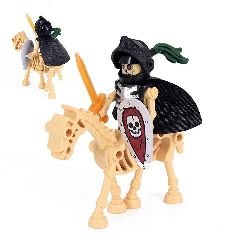 Mittelalterlicher Ritter Antiker Soldat Minifigur Montage Bausteine