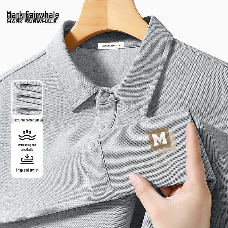 MARK FAIRWHALE Men s Loose Fit Cotton Blend Polo Shirt XL