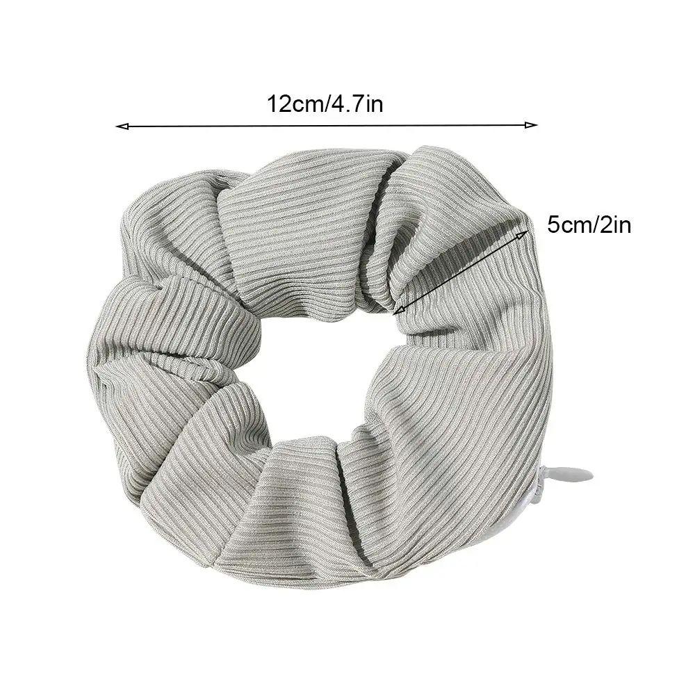 4Pcs Pocket Scrunchies Hair Ties for Women Girls with Hidden Zipper Stash Scrunchy Ponytail Holder