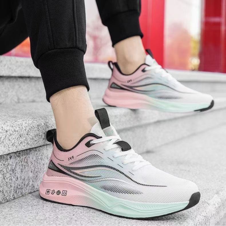 Men's Shoes Gradual Change 2025 New Breathable Comfortable Trend Versatile Casual Personality Men's Mesh Sports Shoes