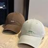 New Simple Sen Li Letter Embroidery Baseball Cap Female Big Head Circumference Washed Soft Top Cap Male Versatile and Handsome