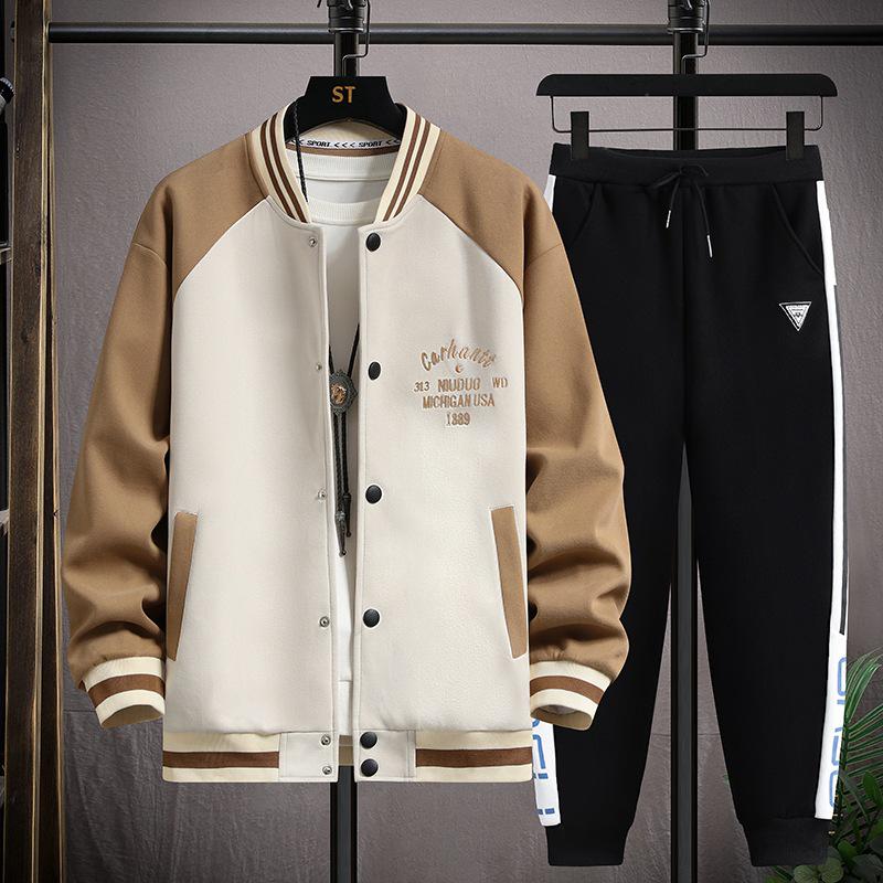 Teen Boys' Baseball Jacket & Sweatshirt Set for Ages 13-15