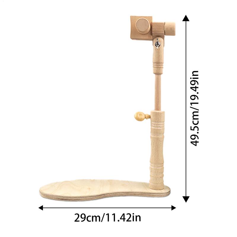 Embroidery Hoop Stand Beech Wood Handy Sewing Accessories Cross Stitching Holder Stand For Handy Sewing Hand Projects