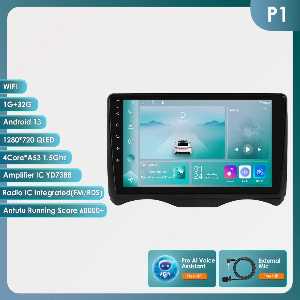 

OSSURET Carplay 4G 2Din Android 13 автомобильное радио для Citroen C2 2002 - 2006 Citroen C3 мультимедийный видеоплеер интеллектуальный экран GPS DSP WIFI Авторадио P1 4Core 1G 32G AI