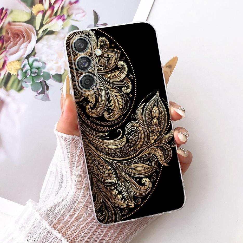 Etui do Samsung Galaxy M55 SM-M556B Nowe Kwiaty Motyl Malowane Pokrowiec Miękki Silikonowy Etui Do Samsung M55 M 15 Galaxy M15 Torby