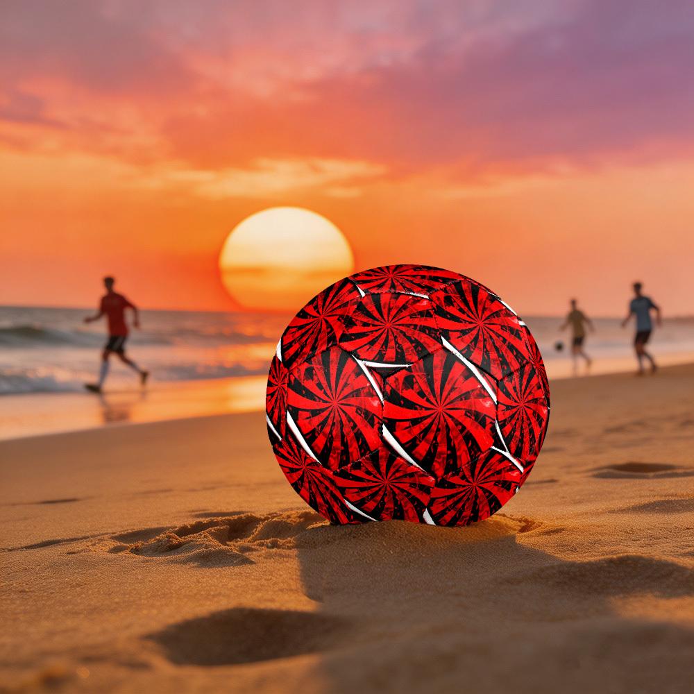 1pc Swirl Size 5 Soccer Ball Professional Match Training Football Indoor &Outdoor Sports Ball Lightweight Durable c6551