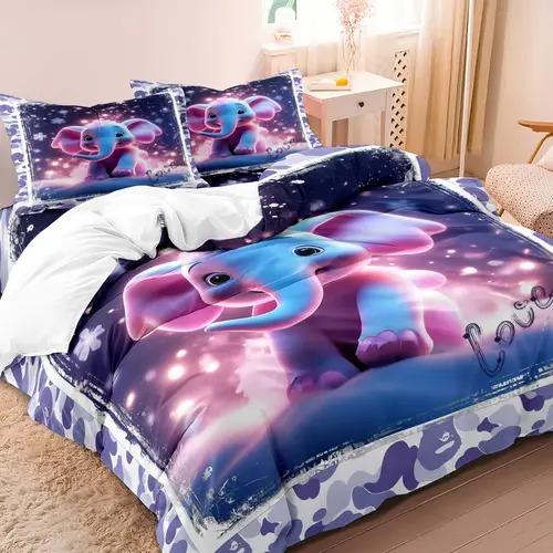 Comforter Elephant Elephant Background Theme Suitable For Children Kids And Adults Soft Warm And Breathable