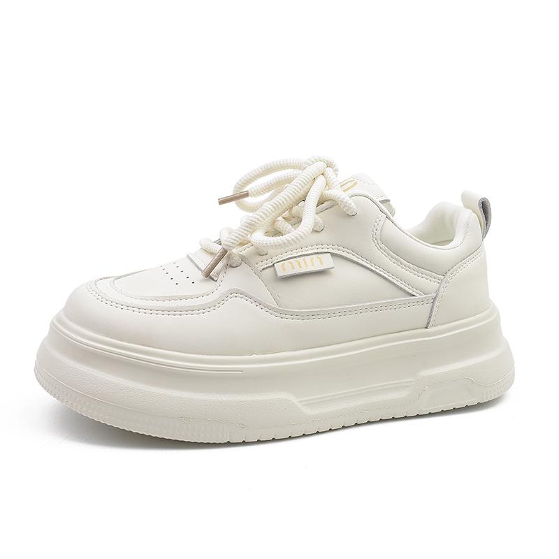 

2026 Spring Autumn Comfortable Large-size Walking Shoes for Women Fashion New Round Toe Breathable Sexy Non-slip Casual Sneakers 35 бежевый