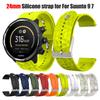 24mm Silikon Uhrenarmband für Suunto 9/7/D5/9 BARO Armband für Suunto Spartan Sport Wrist HR Baro Armband Ersatz-Uhrenband Correa