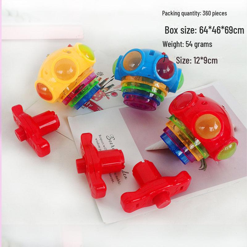 Colorful Luminous UFO Music Gyroscope with Lights and Sound