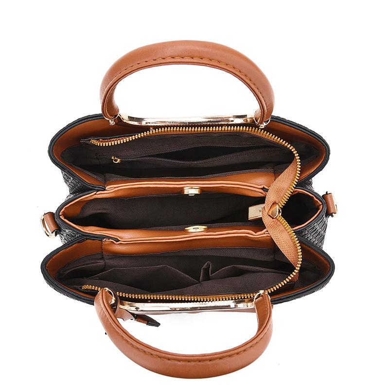 Lady Mother Bag New Multi-layer Handbag with Large Capacity Middle-aged Mother-in-law Single Shoulder Crossbody Bag Woman