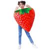 Girls cute strawberry costumes, children's costumes, double-sided strawberry costumes, spoof party costumes
