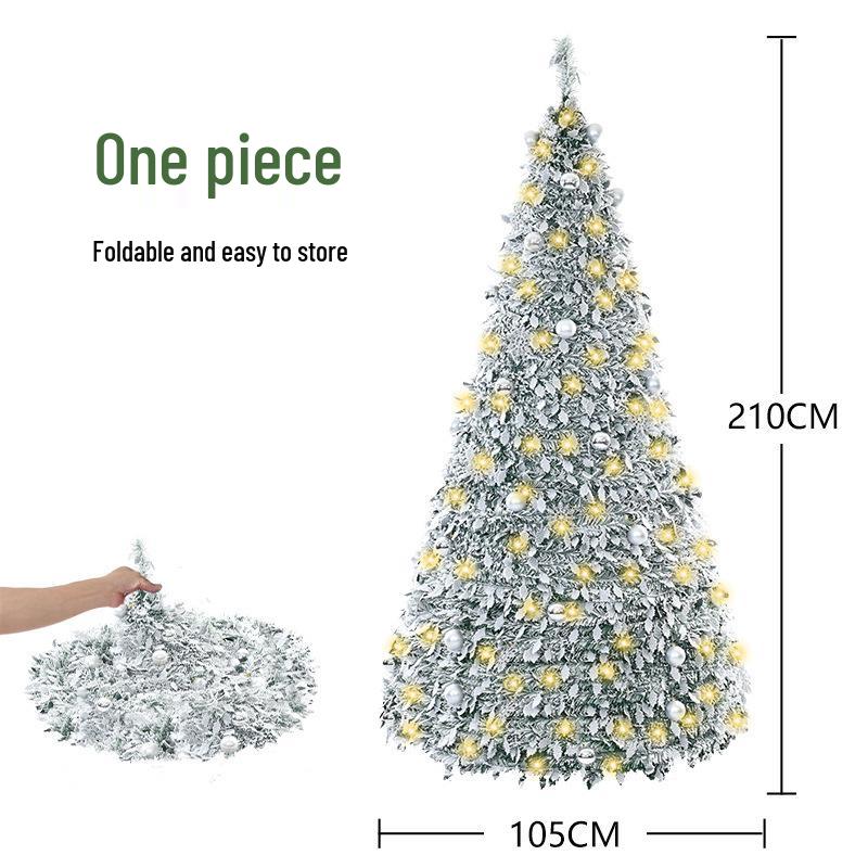 Scalable Luminous Pagoda Christmas Tree - Round, Folding, 1.5m/1.8m/2.1m