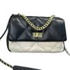 2025 Neuer Stil Rindsleder Ring-Gitter Ketten Tasche Kleine Quadratische Wolke Einzel-Schulter Cross-body Handtasche Damen