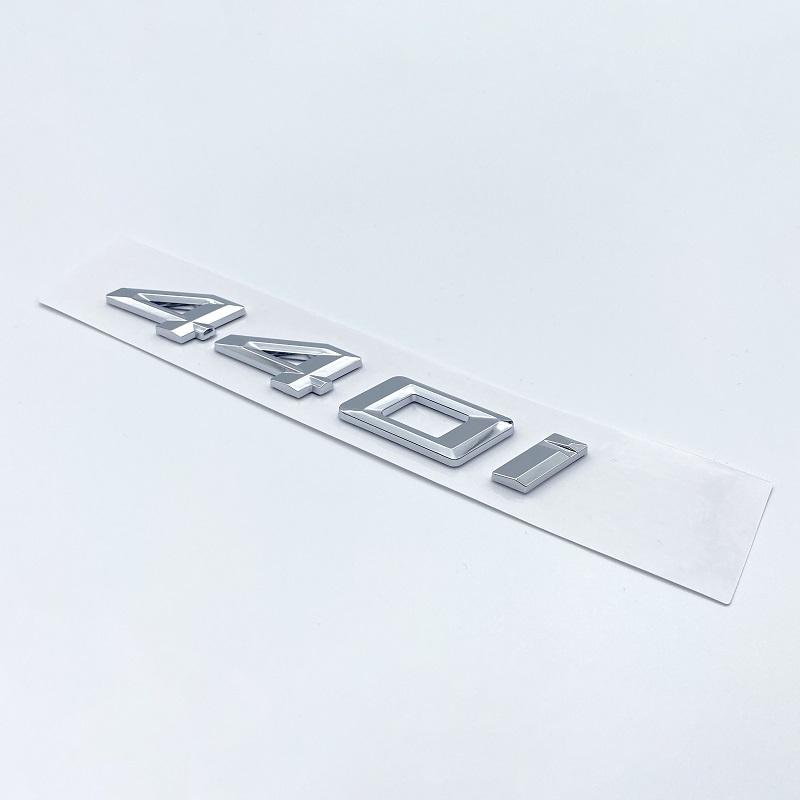 AAXK1 3D Chrome Black 418i 420i 428i 430i 435i 440i Letters Numbers Emblem Sticker Car Trunk Badge F32 F33 F33 F36 G22 G23 Accessories