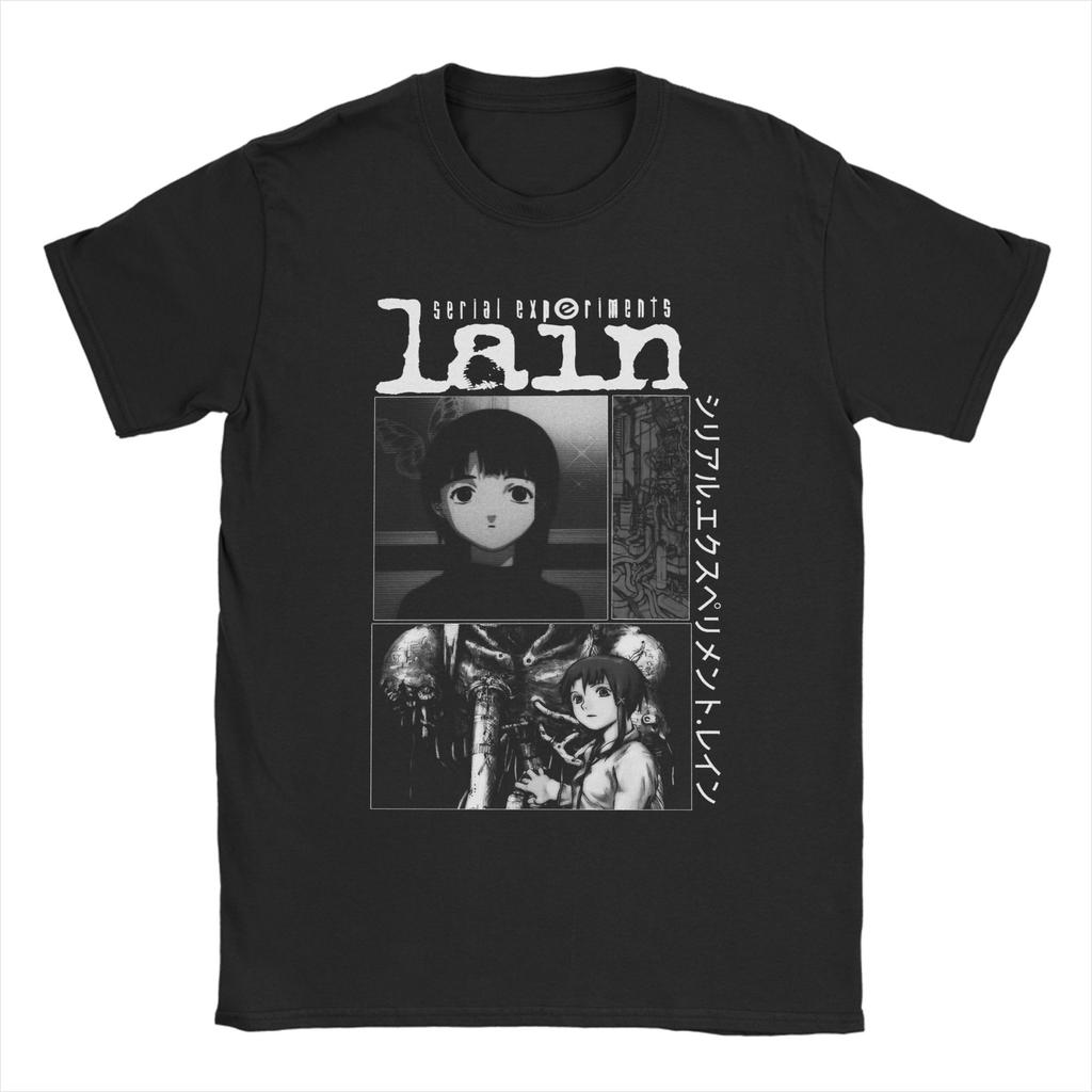 Serial Experiunisexts Lain Classic TShirt T Shirts Unisex Unisex Cotton Humorous TShirt O Neck Tees Short Sleeve Clothing Big Size