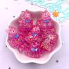 10PCS Kawaii Resin Colorful Candy Color Cartoon Bowknot Cats Figurines Flat Back Scrapbook DIY Home Decor Crafts Accessories