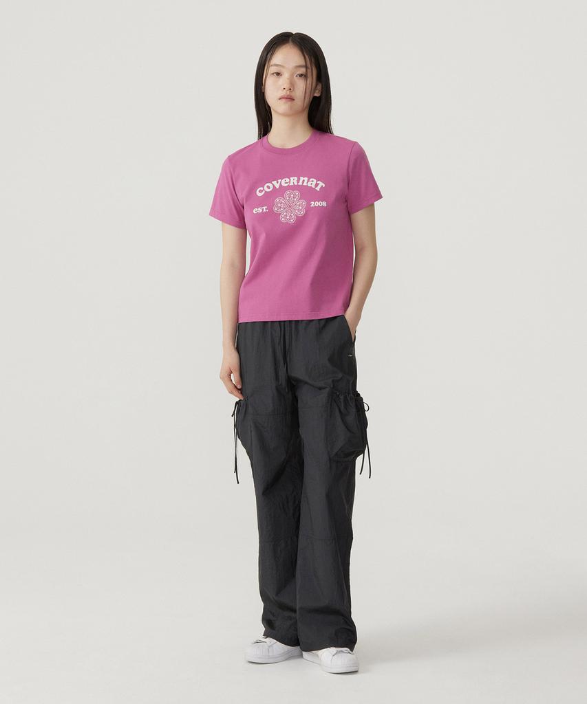 COVERNAT WOMAN String Fluid Cargo Pants Charcoal