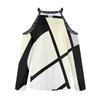 Women's Fashion Casual Temperament Round Neck Off-shoulder Irregular Color Long Sleeve T-shirt Top