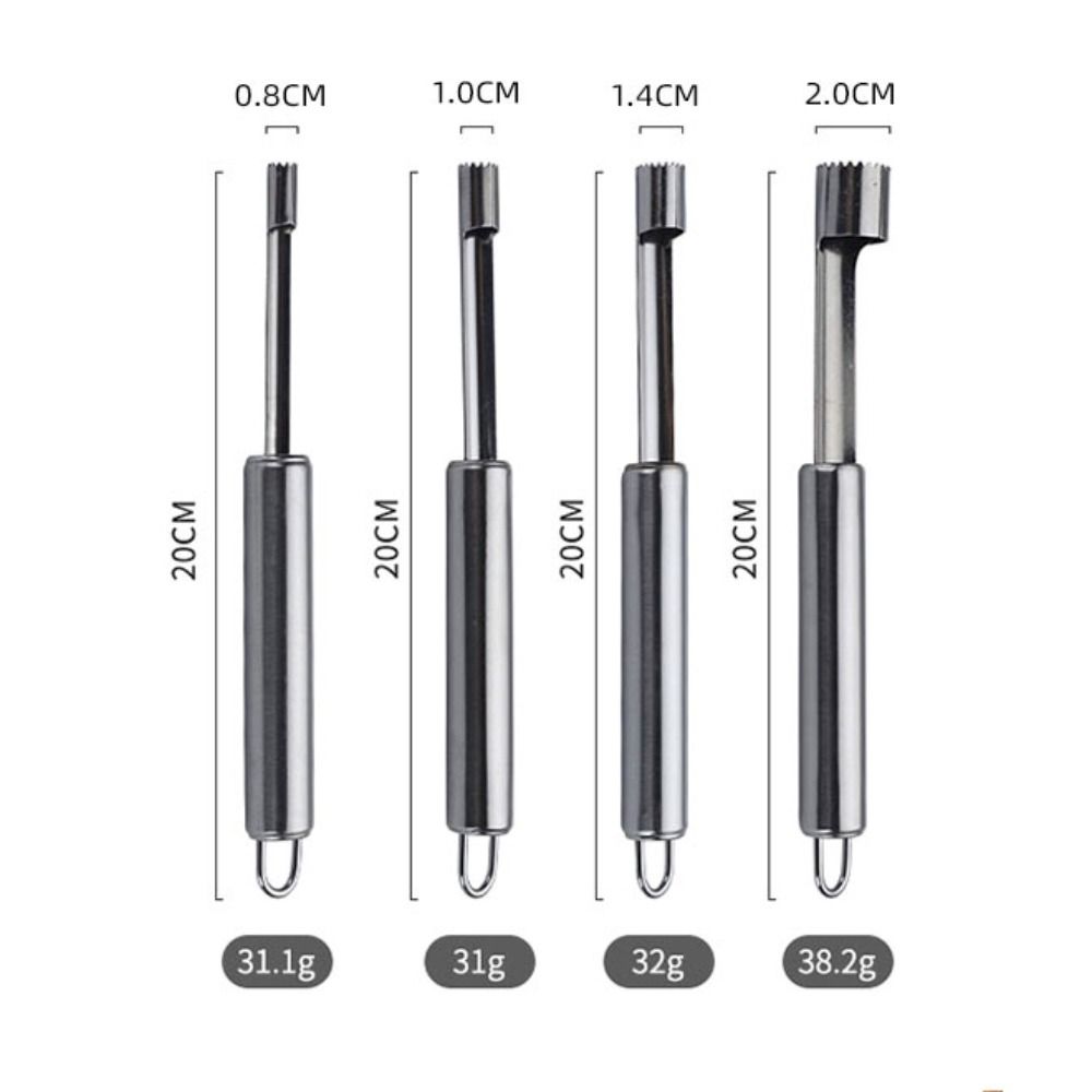 Edelstahl Core Remover Silber Obst Pip Birne Utensil Gemüse Werkzeug Obst Corer Hause