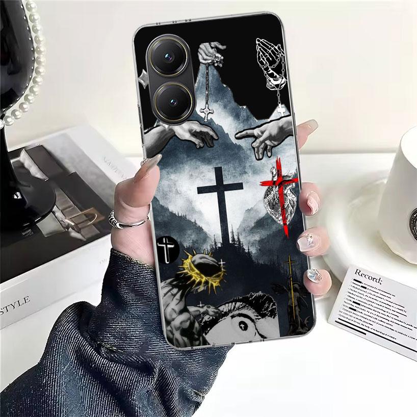 Son Of God Jesus Cross Holy Light Soft Phone Case For Xiaomi Redmi 15C 15 13C 13 Poco X5 X6 X7 F7 Ultra M7 12C 12 10 10C 9C 9A 9