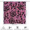 Pink Black Butterfly Print Shower Curtain Waterproof Decor Home Decoration Customizable Size Available Bath Accessories On Aliex