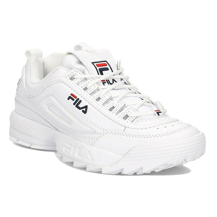 New FILA Disruptor Low top Running Shoes White Women's 1010302_1FG