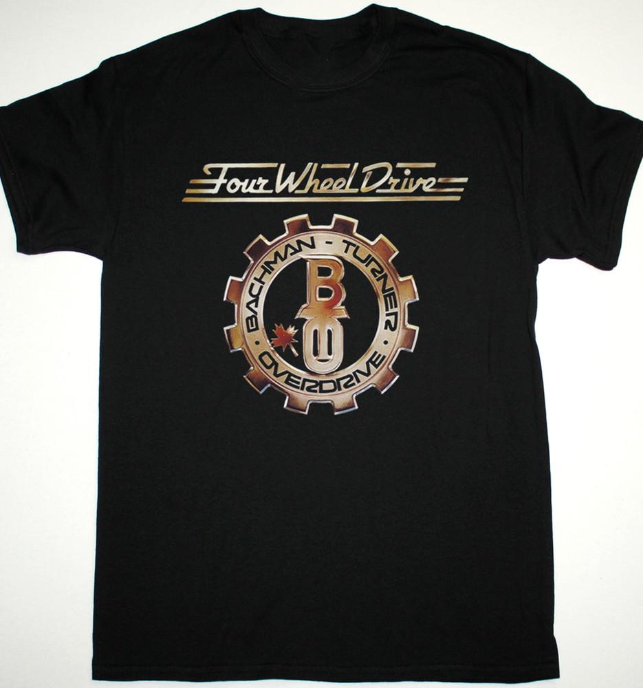 Retro Bachman Turner Overdrive Band Cotton Black Full Size Unisex Shirt TR046 Unisex T-Shirt XXXXL