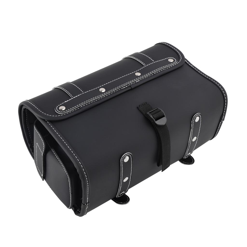 Tail Bag Pu Side Saddlebag Pannier Luggage Pouch Storage For Motorbike