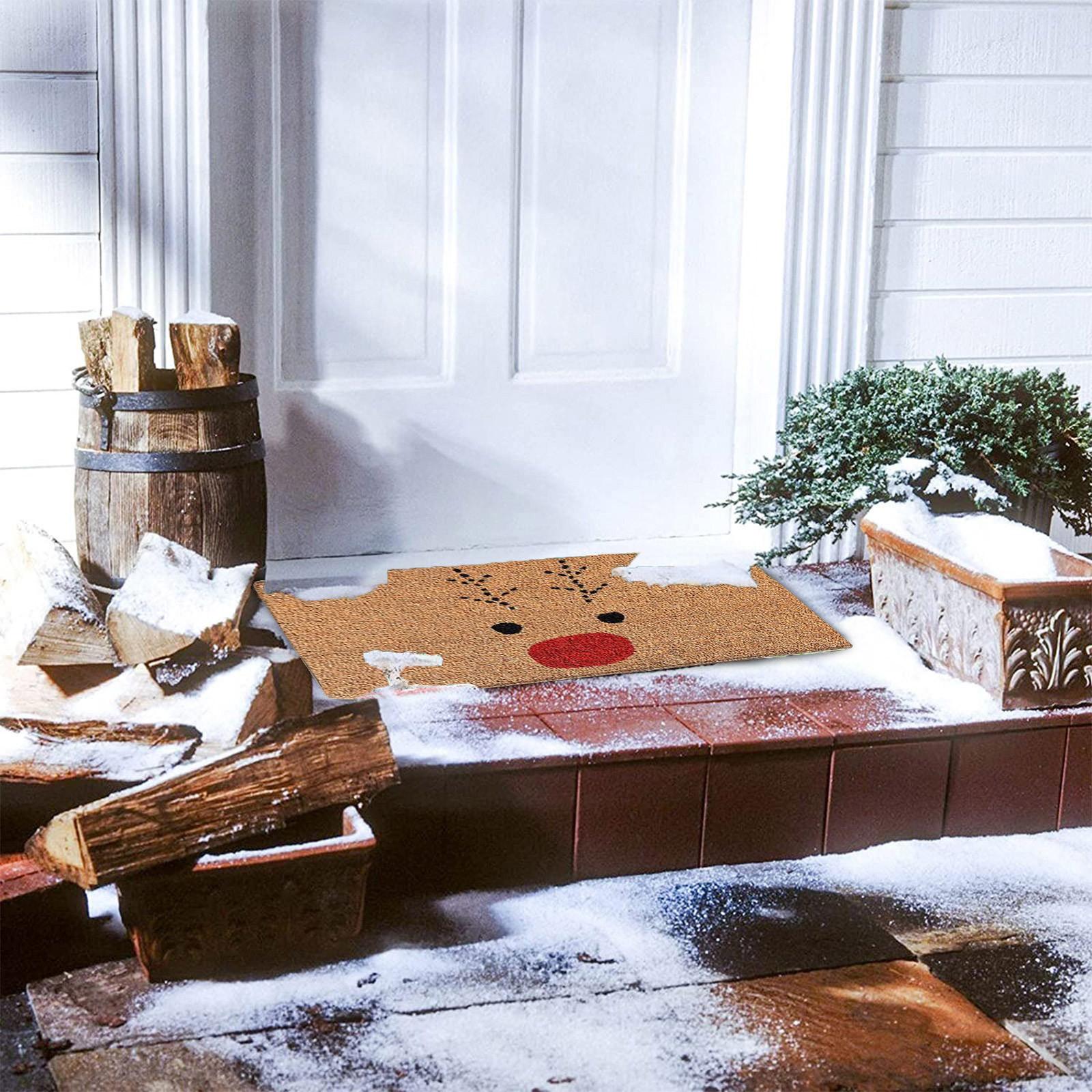

Christmas Festival Decoration Front Door Carpet Indoor Outdoor - Mat