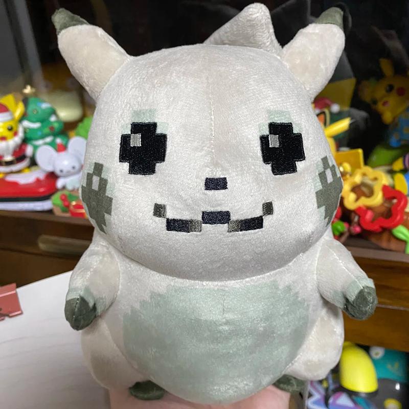 30Th Anniversary Initial Pixel Pikachu Stuffed Doll Anime Hobbies Collection Adorably Home Decor Toys Anime Doll Gift