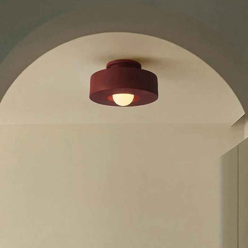 Nordic LED Resin Ceiling Light Decorative Lamp For Living Room Hallway Aisle Bedroom Cloakroom Study Dining Room Indoor Lighting