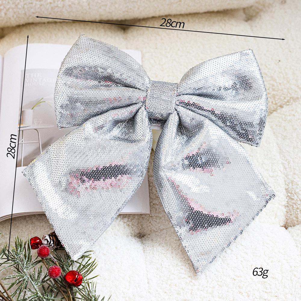 Glitter Sequin Christmas Bow Tie Tree Decorations - Mix & Match