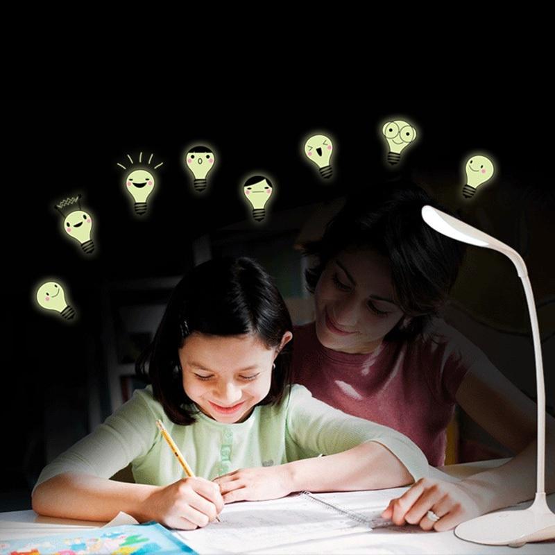 Glow Glass Stickers Fluorescence Meteor Star Moon Permanent Luminous Children Room Dormitory Decorat