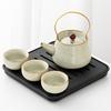 Kung Fu Tea Set Home One Pot Two Cups Tea Plate Small Ceramic Teapot Teacups Hotel Personal Small Sets Traveling