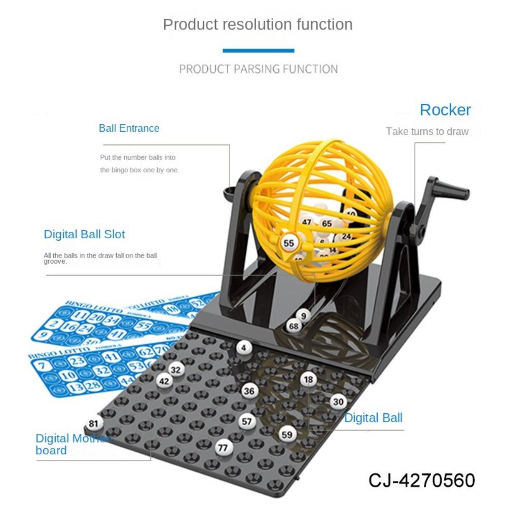 Joc Bingo Interactiv Cușcă Joc de Masă ABS Nou Jucărie de Masă Acasă