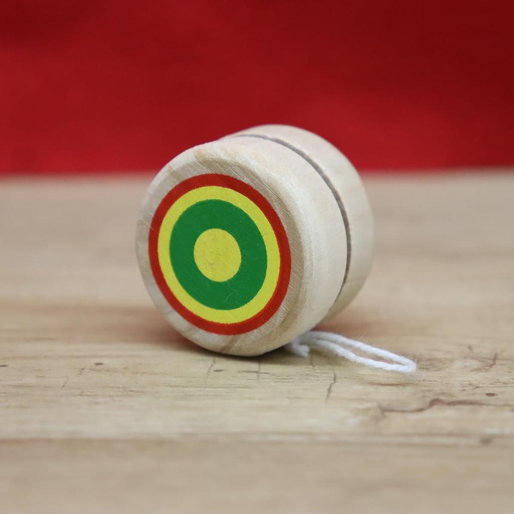 Mini Mini Traditional Japanese Wooden Toy Yo-Yos (Set of 10) for Commercial Use