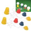 2Set Portable Rubber Winter Golf Tees Wear Resistant Sports Accessory 4 Different Sizes