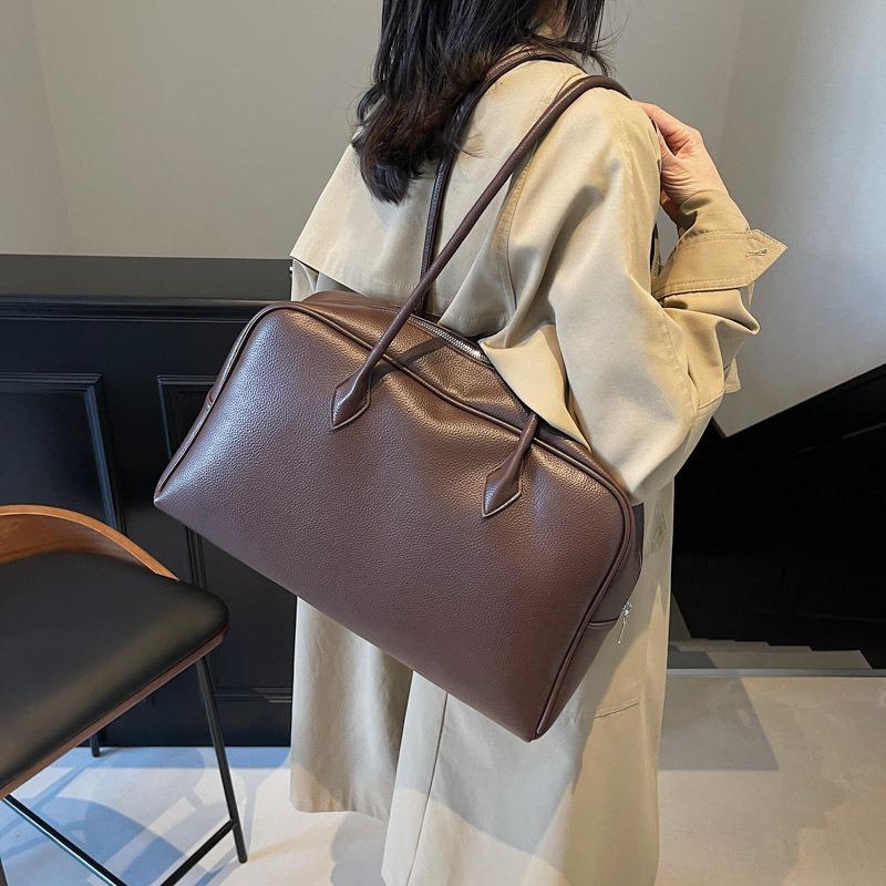 Retro big bag, new shoulder commuter bag, large capacity women's tote bag, underarm handbag women's