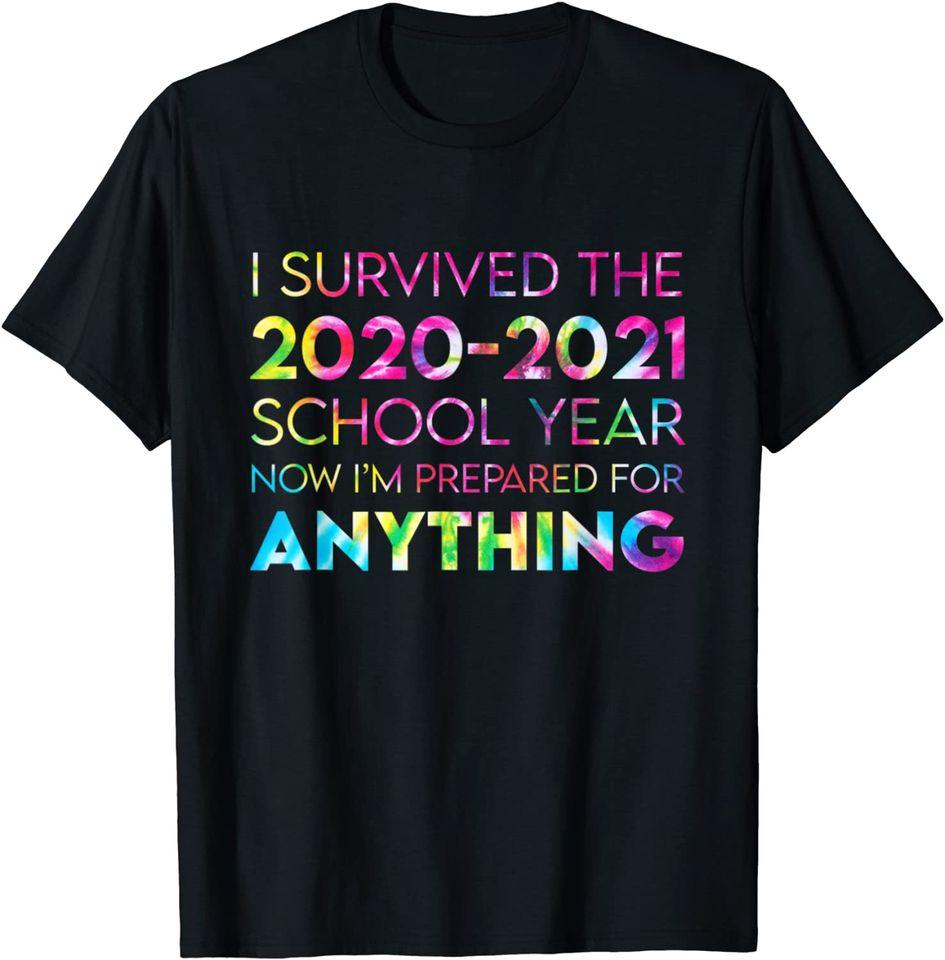

End Of Year School Survivor Tie Dye 2020-2021 Teacher Funny T-Shirt Classic T-shirt L