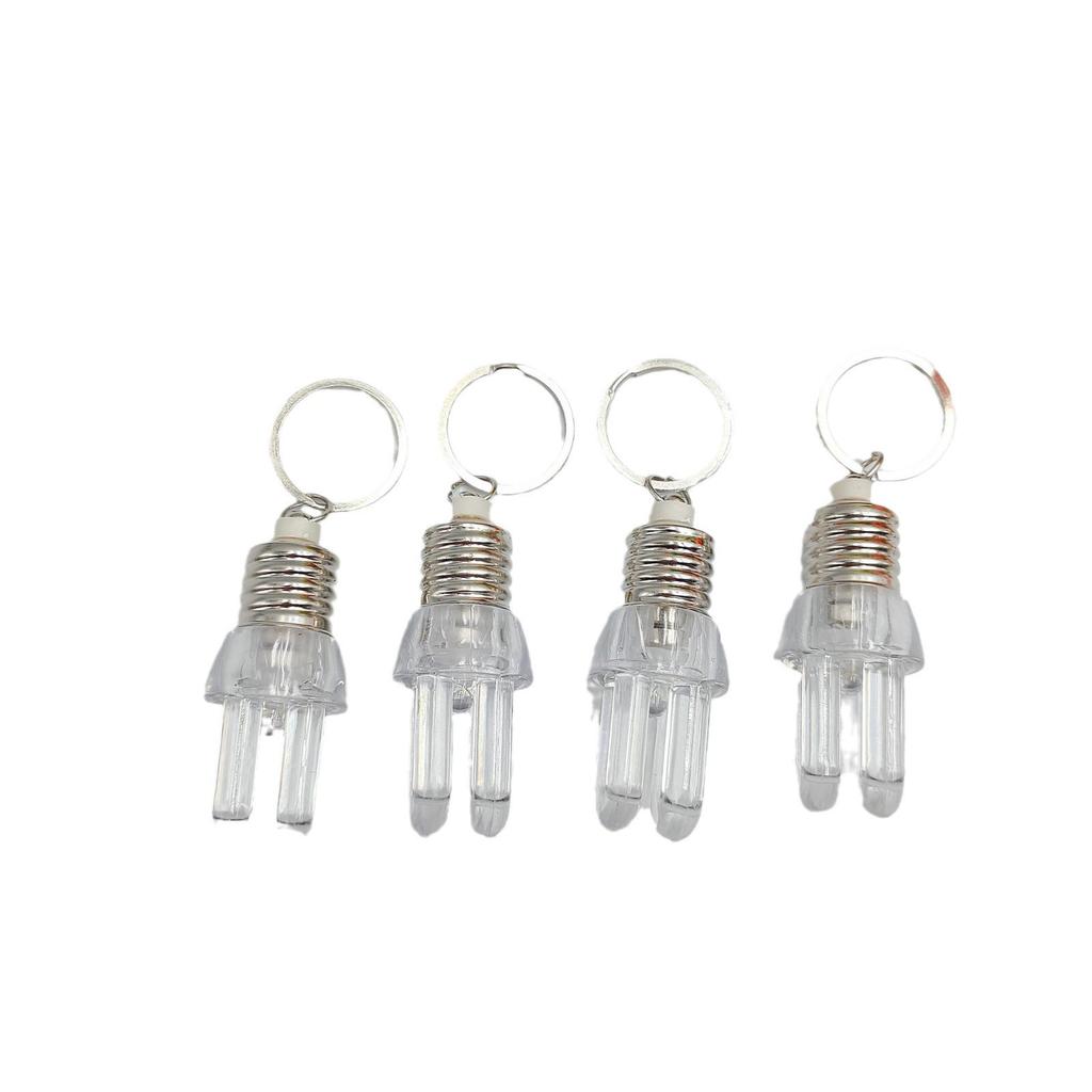 Mini U-shaped LED Bulb Keychain Pendant – Creative White Light Gift