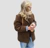 Retro Suede Women's Jacket - Cross-Border European & American Style