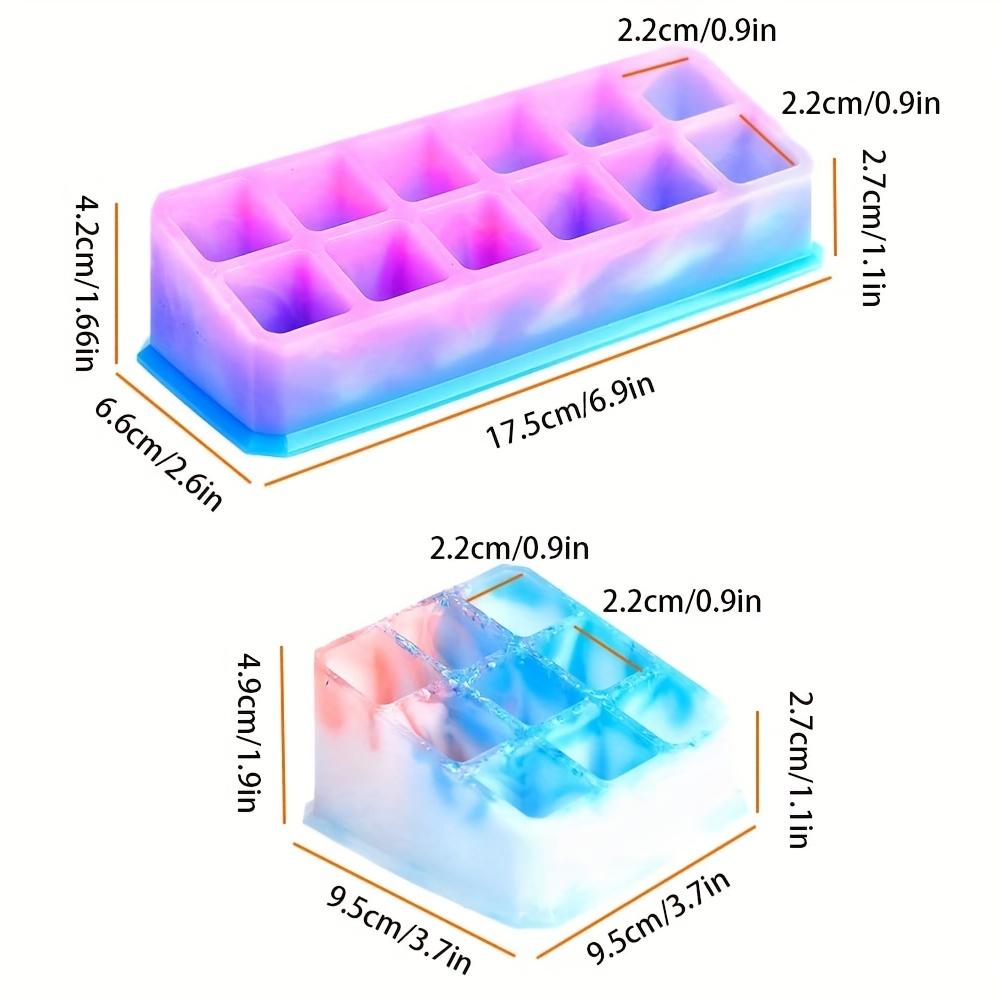 WTEMPO Spring Summer Ice Cube Making Mols DIY Silicone Epoxy Resin Mold Multi-Slot Organizers Casting Molds