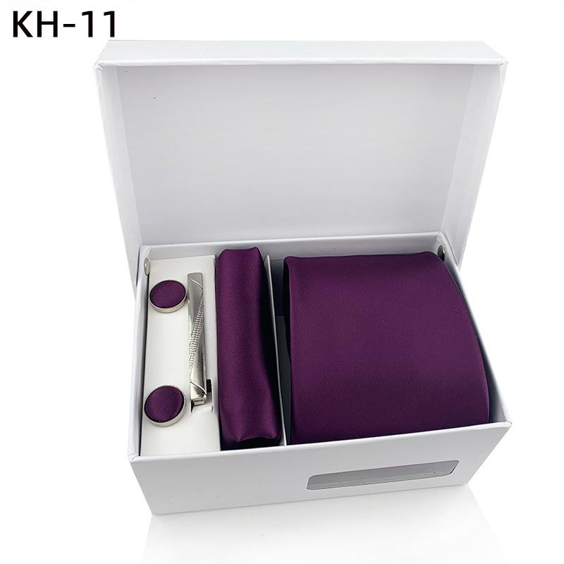 

Мужской шелковый галстук 8 см, однотонный, красный, синий, галстук, носовой платок, запонки, подарочный набор, формальные галстуки для мужчин, рабочий, деловой, свадебный подарок