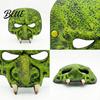Accessoire de Fête d'Halloween Masque de Vieille Sorcière pour Adultes Horreur Mousse Verte Demi Visage PU Léger Mascarade Accessoire Fête Cosplay Costume Carnaval